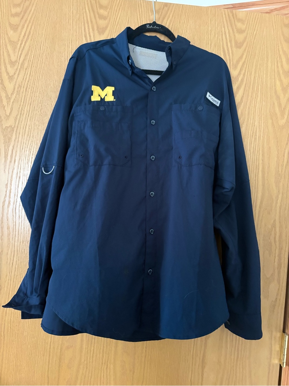 University of Michigan Columbia Fishing Shirt